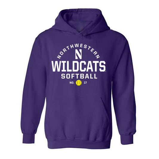 Northwestern - NCAA Softball : Emma Raye - Sports Shersey Hooded Sweatshirt-0