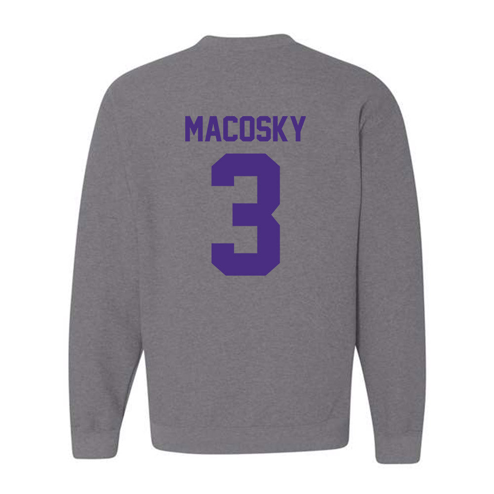 Northwestern - NCAA Softball : Laine Macosky - Sports Shersey Crewneck Sweatshirt-1