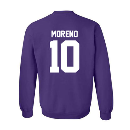 Northwestern - NCAA Women's Basketball : Sandra Moreno - Sports Shersey Crewneck Sweatshirt-1