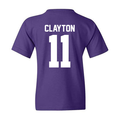 Northwestern - NCAA Men's Basketball : Jordan Clayton - Sports Shersey Youth T-Shirt