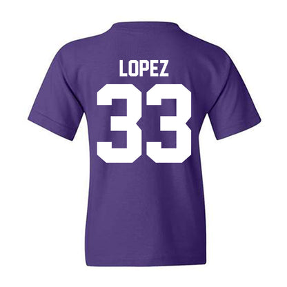 Northwestern - NCAA Women's Basketball : Amparo Lopez - Sports Shersey Youth T-Shirt-1