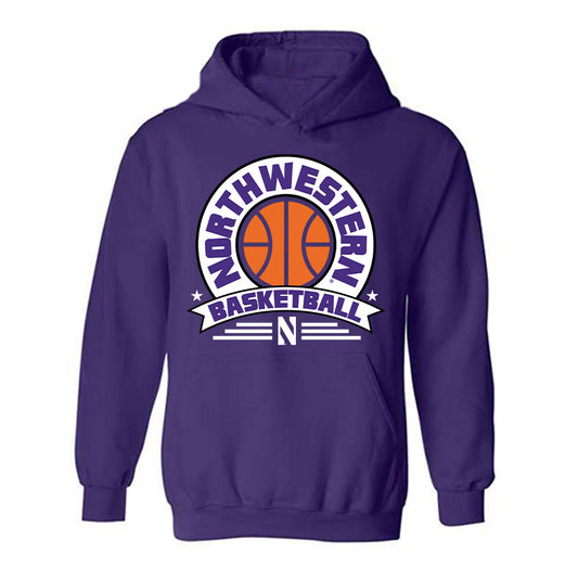 Northwestern - NCAA Men's Basketball : Angelo Ciaravino - Sports Shersey Hooded Sweatshirt