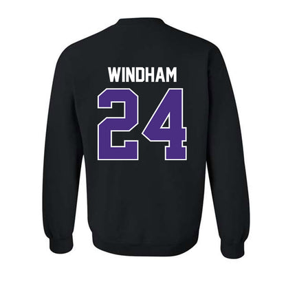 Northwestern - NCAA Men's Basketball : KJ Windham - Sports Shersey Crewneck Sweatshirt