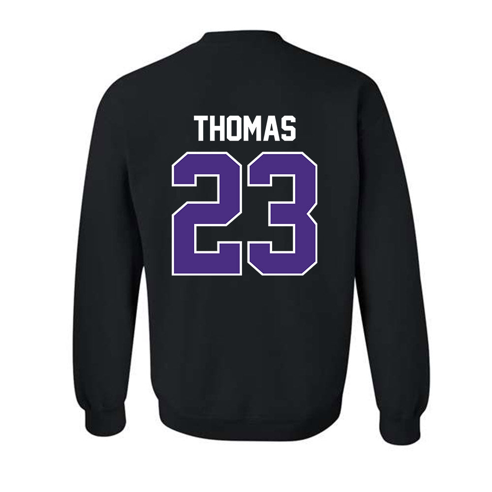 Northwestern - NCAA Women's Basketball : Tayla Thomas - Sports Shersey Crewneck Sweatshirt-1