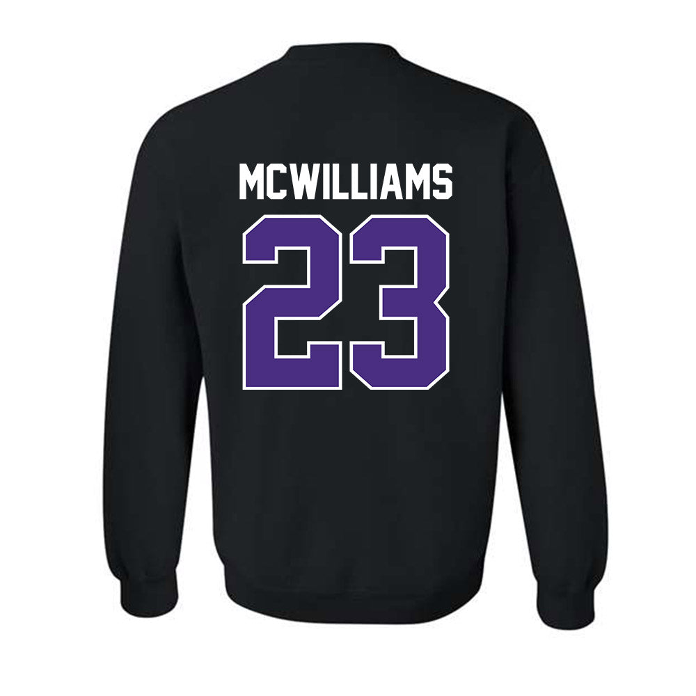 Northwestern - NCAA Women's Basketball : Jasmine McWilliams - Sports Shersey Crewneck Sweatshirt