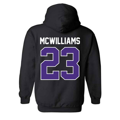 Northwestern - NCAA Women's Basketball : Jasmine McWilliams - Sports Shersey Hooded Sweatshirt