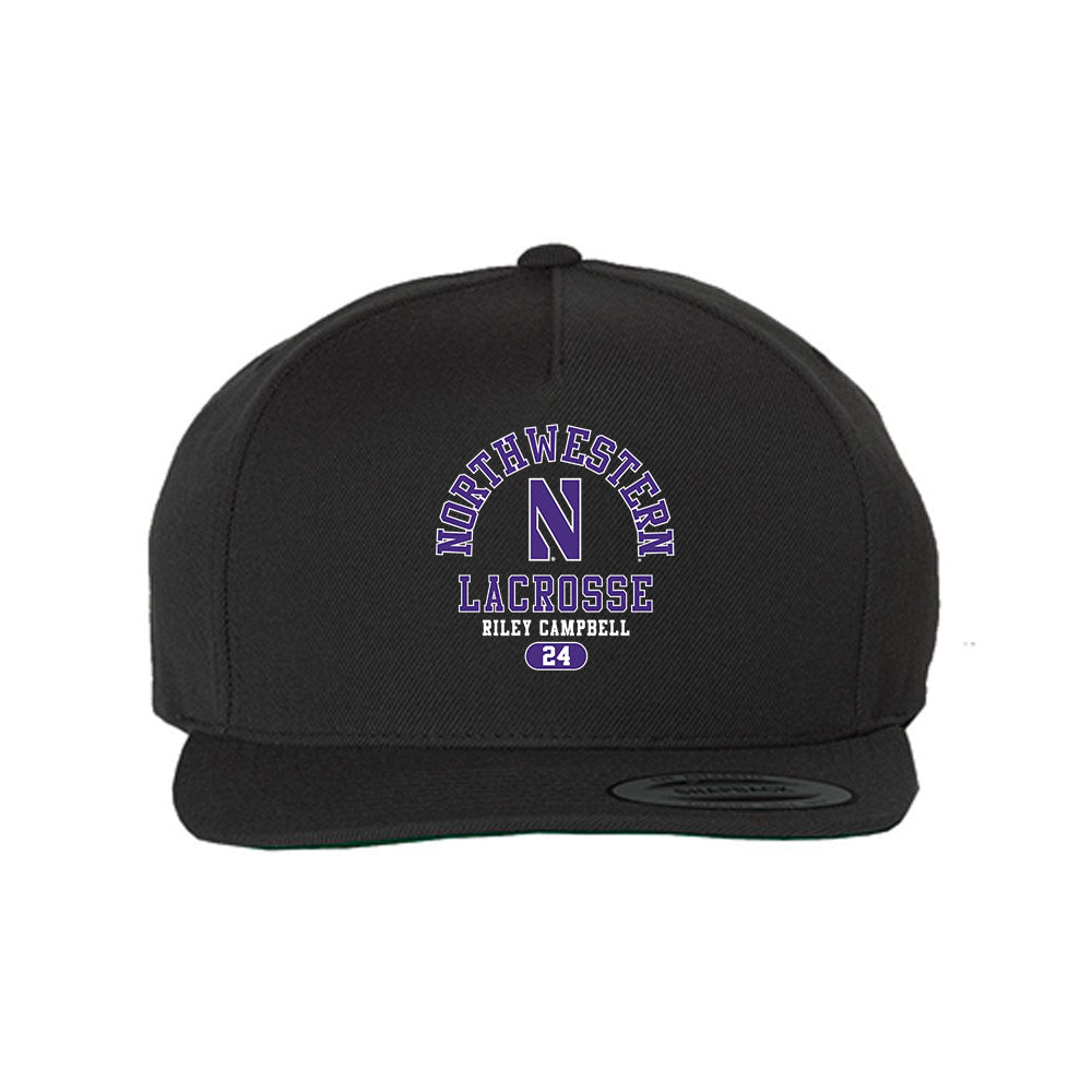 Northwestern - NCAA Women's Lacrosse : Riley Campbell - Snapback Hat-0