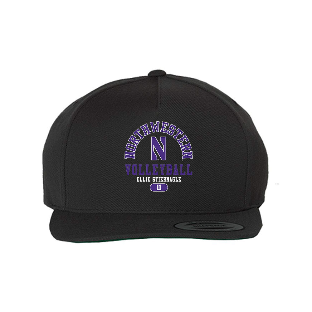 Northwestern - NCAA Women's Volleyball : Ellie Stiernagle - Snapback Hat-0