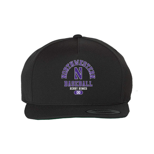 Northwestern - NCAA Baseball : Henry Humes - Snapback Hat-0