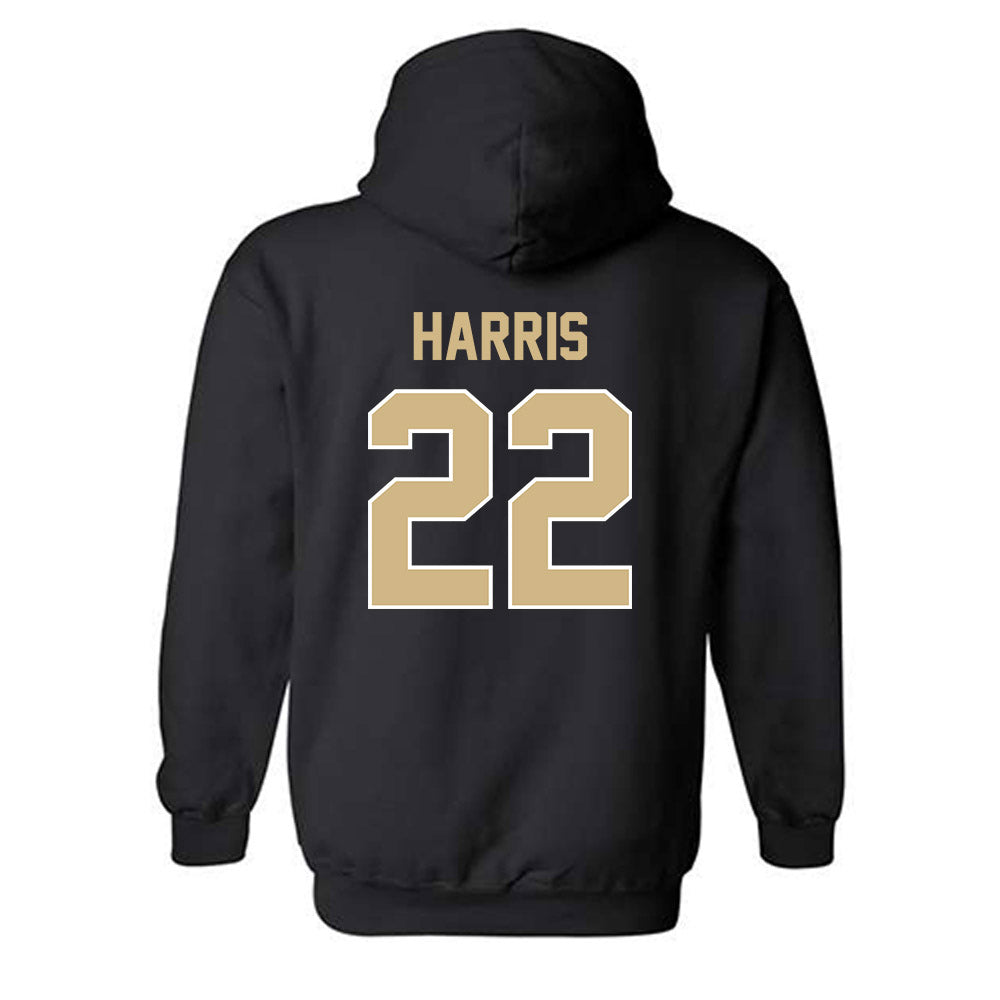 Purdue - NCAA Football : Antonio Harris - Classic Shersey Hooded Sweatshirt-1