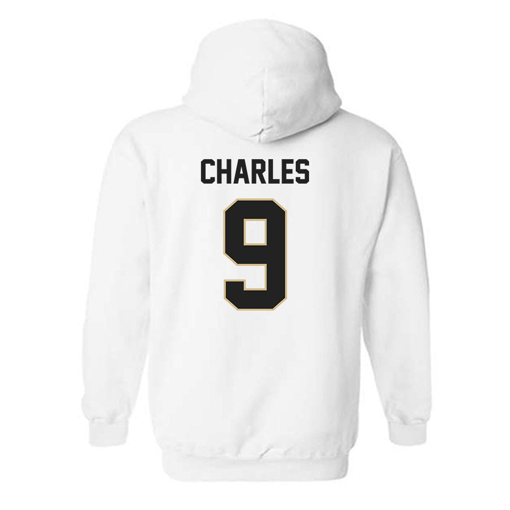 Purdue - NCAA Women's Volleyball : Dior Charles - Classic Shersey Hooded Sweatshirt-1