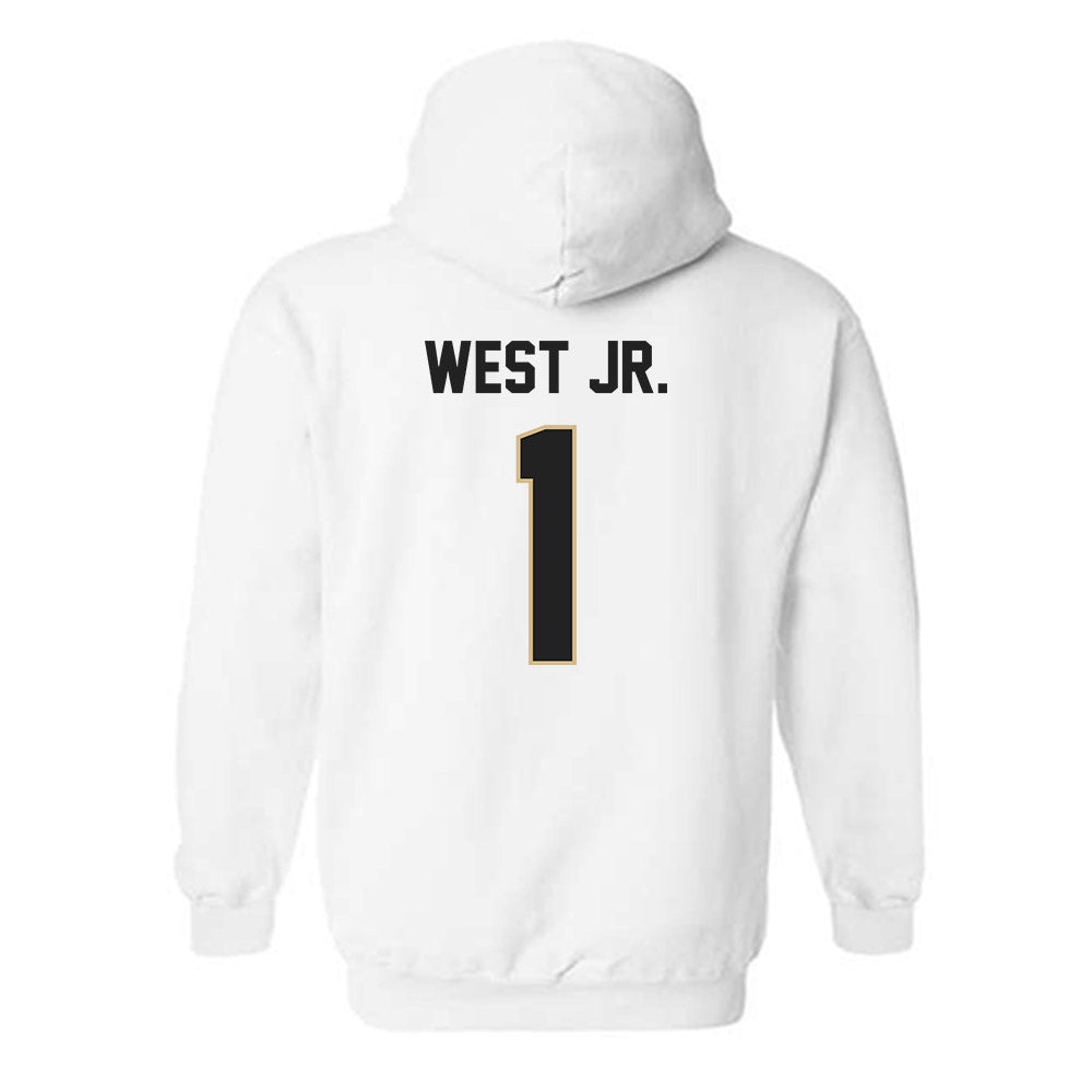 Purdue - NCAA Men's Basketball : Antione West Jr. - Classic Shersey Hooded Sweatshirt-1