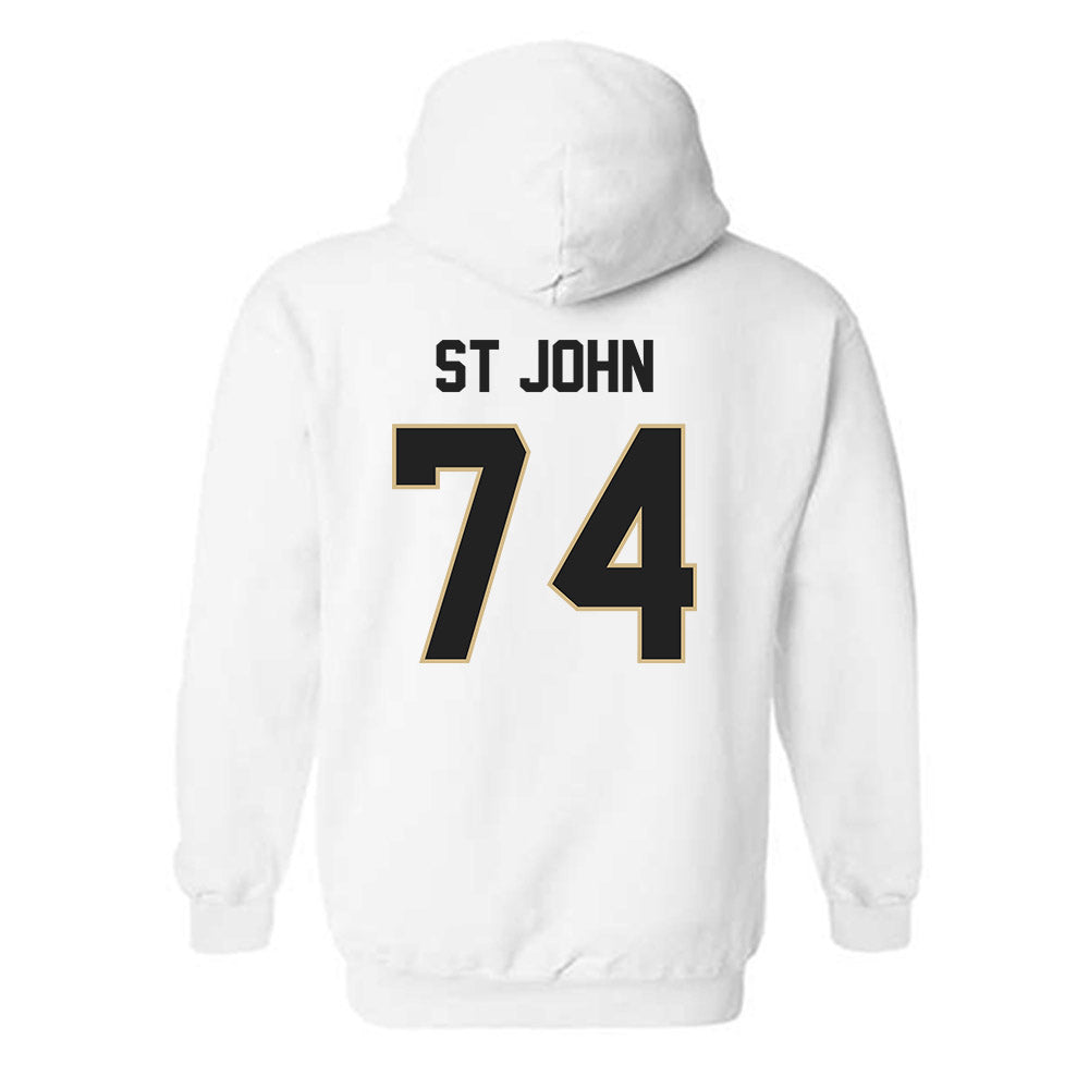 Purdue - NCAA Football : Jalen St John - Classic Shersey Hooded Sweatshirt-1
