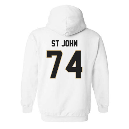 Purdue - NCAA Football : Jalen St John - Classic Shersey Hooded Sweatshirt-1