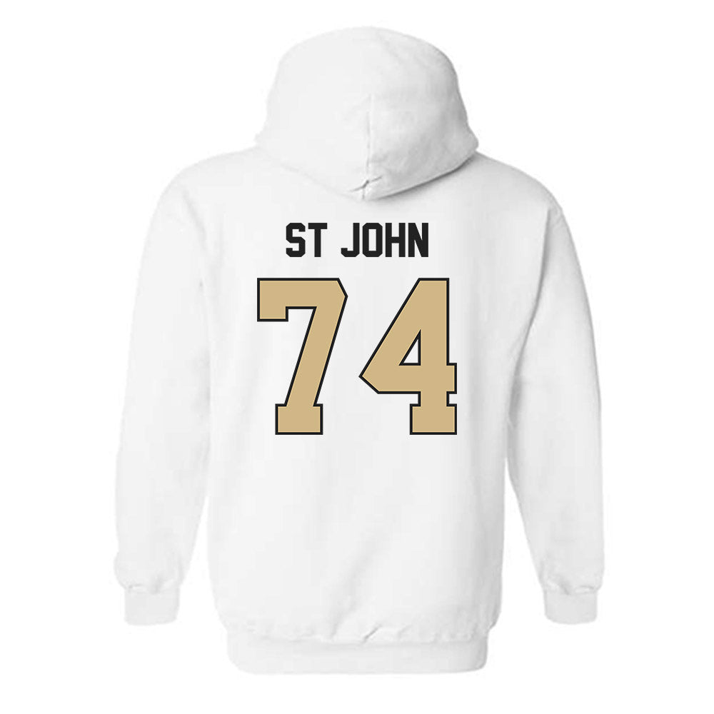 Purdue - NCAA Football : Jalen St John - Classic Shersey Hooded Sweatshirt-1