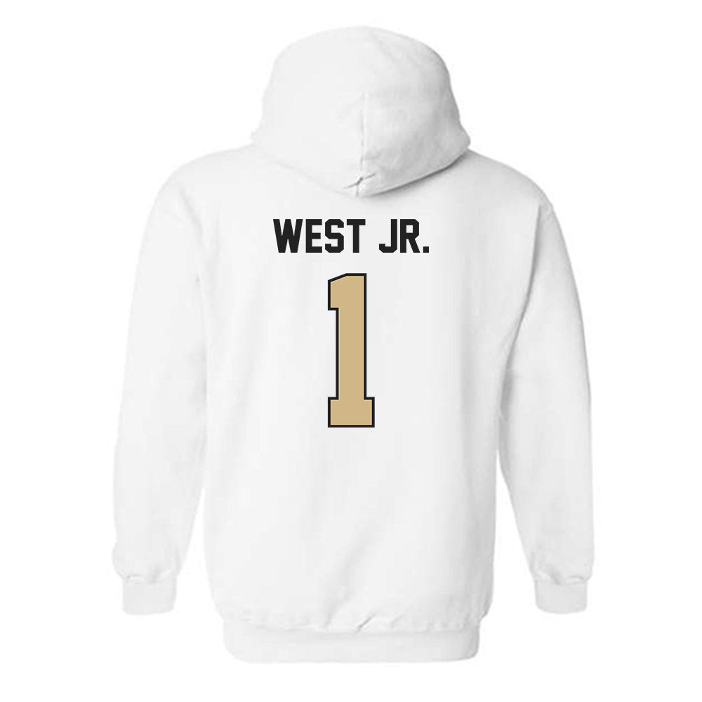 Purdue - NCAA Men's Basketball : Antione West Jr. - Classic Shersey Hooded Sweatshirt-1
