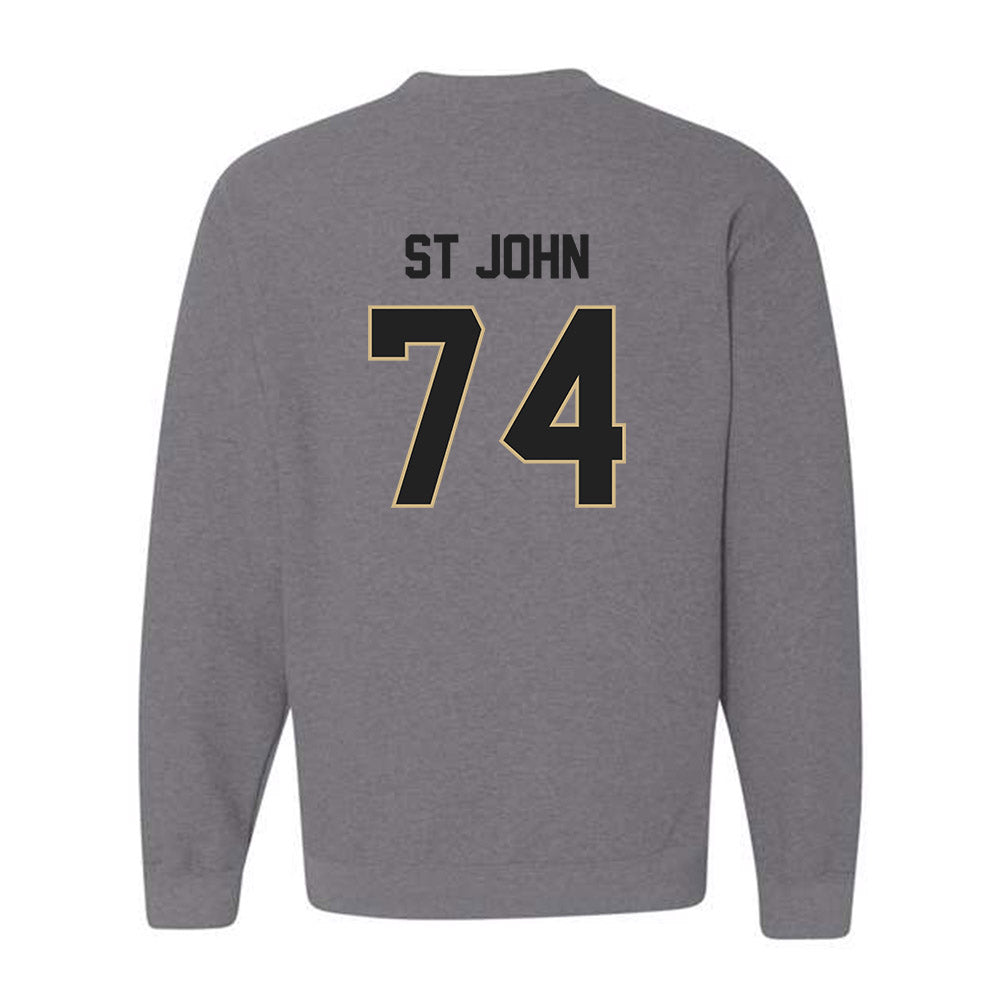 Purdue - NCAA Football : Jalen St John - Classic Shersey Crewneck Sweatshirt-1