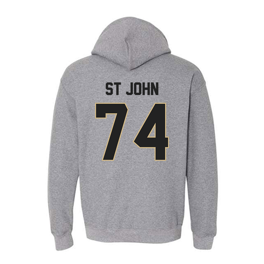 Purdue - NCAA Football : Jalen St John - Classic Shersey Hooded Sweatshirt-1