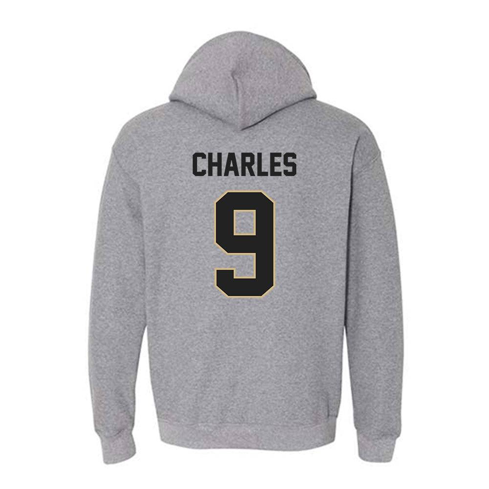 Purdue - NCAA Women's Volleyball : Dior Charles - Classic Shersey Hooded Sweatshirt-1