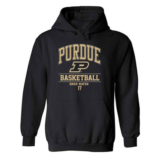 Purdue - NCAA Men's Basketball : Omer Mayer - Classic Fashion Shersey Hooded Sweatshirt-0