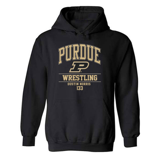 Purdue - NCAA Wrestling : Dustin Norris - Classic Fashion Shersey Hooded Sweatshirt-0