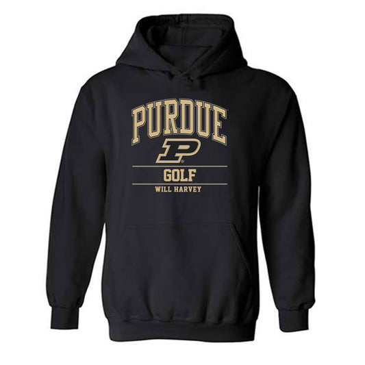 Purdue - NCAA Men's Golf : Will Harvey - Classic Fashion Shersey Hooded Sweatshirt-0