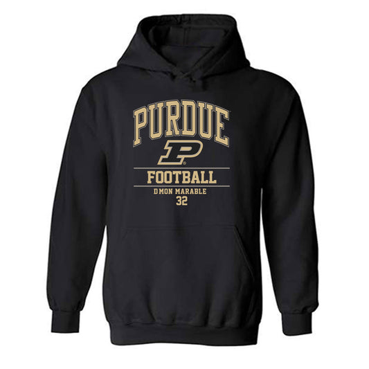 Purdue - NCAA Football : D'Mon Marable - Classic Fashion Shersey Hooded Sweatshirt-0