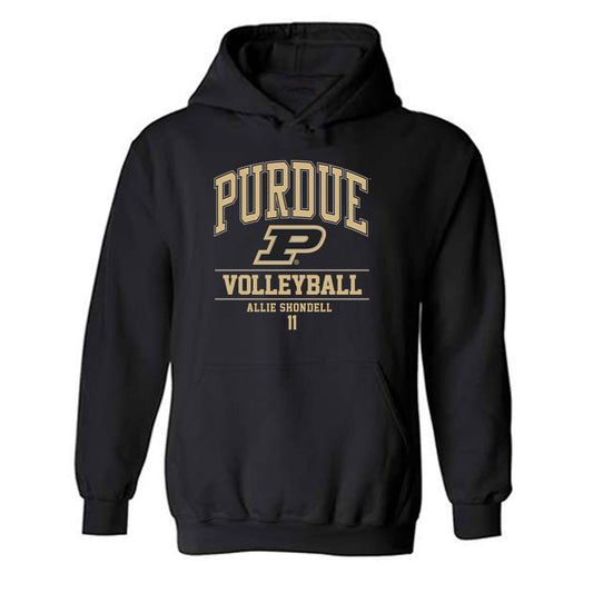 Purdue - NCAA Women's Volleyball : Allie Shondell - Classic Fashion Shersey Hooded Sweatshirt