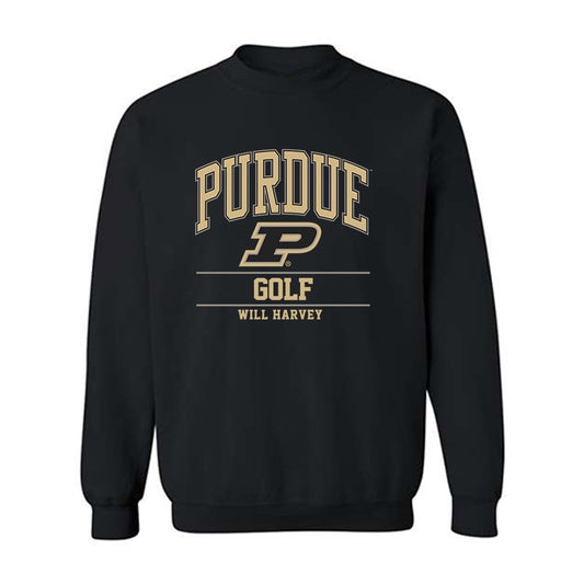 Purdue - NCAA Men's Golf : Will Harvey - Classic Fashion Shersey Crewneck Sweatshirt-0