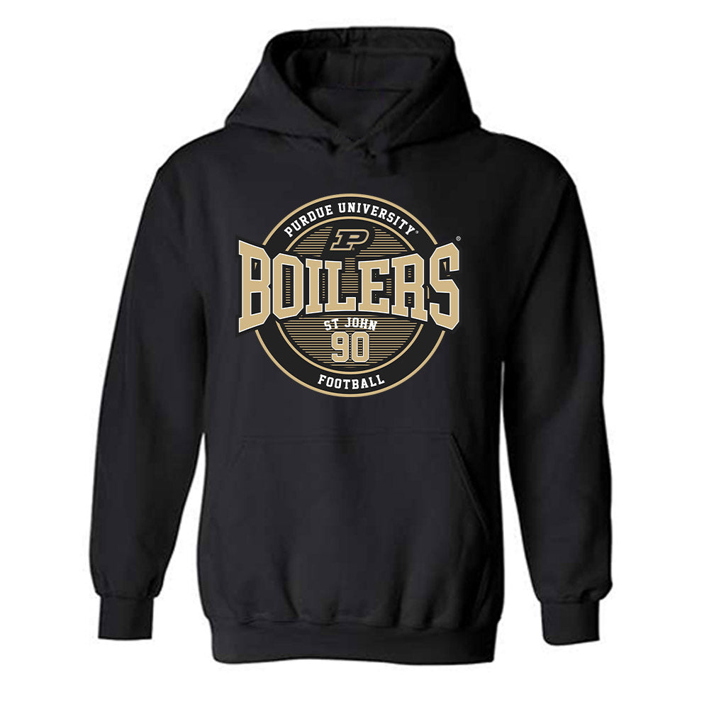 Purdue - NCAA Football : Elijah St John - Classic Fashion Shersey Hooded Sweatshirt-0