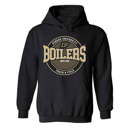 Purdue - NCAA Men's Track & Field : Triston Miller - Classic Fashion Shersey Hooded Sweatshirt-0