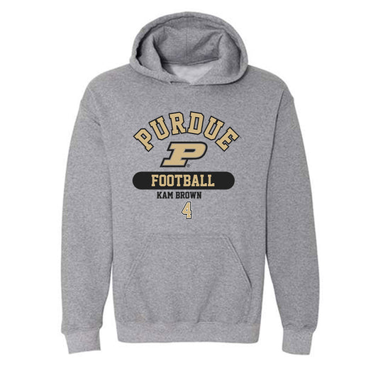 Purdue - NCAA Football : Kam Brown - Classic Fashion Shersey Hooded Sweatshirt