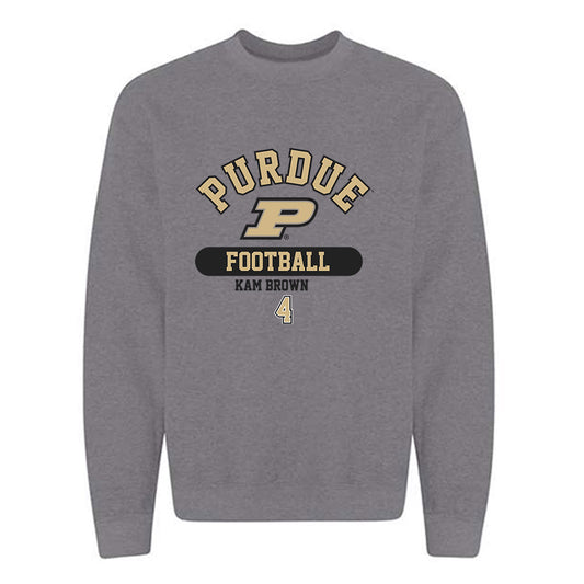 Purdue - NCAA Football : Kam Brown - Classic Fashion Shersey Crewneck Sweatshirt