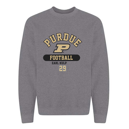 Purdue - NCAA Football : Earl Kulp - Classic Fashion Shersey Crewneck Sweatshirt