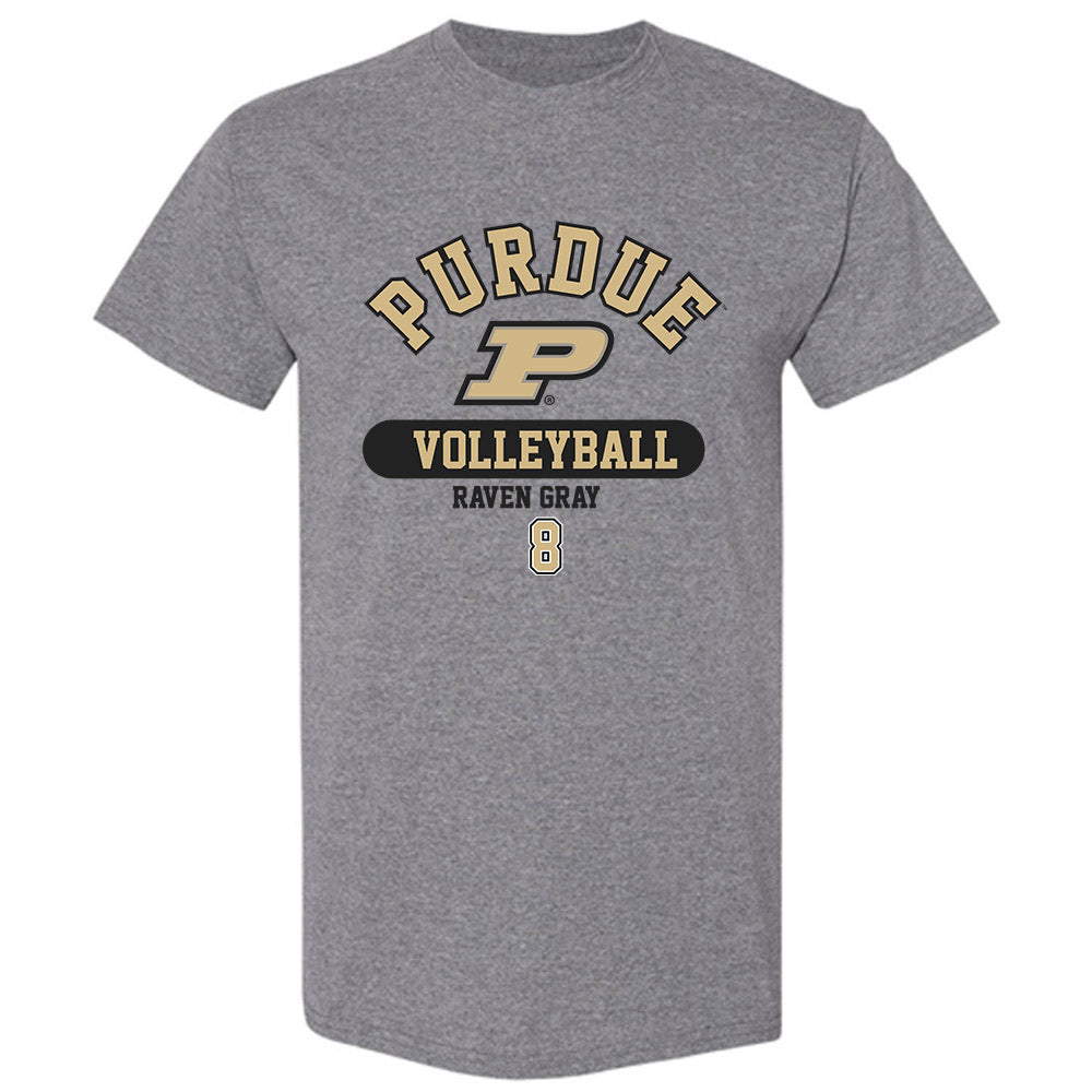 Purdue - NCAA Women's Volleyball : Raven Gray - Classic Fashion Shersey T-Shirt