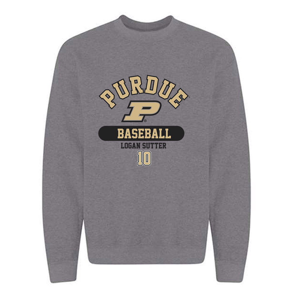 Purdue - NCAA Baseball : Logan Sutter - Classic Fashion Shersey Crewneck Sweatshirt