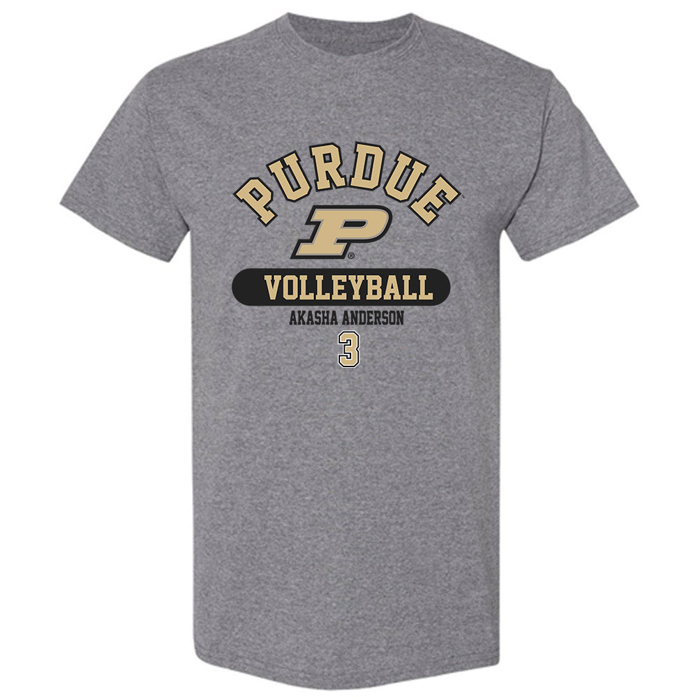 Purdue - NCAA Women's Volleyball : Akasha Anderson - Classic Fashion Shersey T-Shirt-0