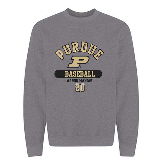 Purdue - NCAA Baseball : Aaron Manias - Classic Fashion Shersey Crewneck Sweatshirt-0