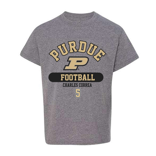 Purdue - NCAA Football : Charles Correa - Classic Fashion Shersey Youth T-Shirt-0