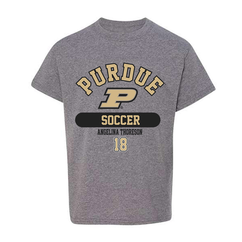 Purdue - NCAA Women's Soccer : Angelina Thoreson - Classic Fashion Shersey Youth T-Shirt-0