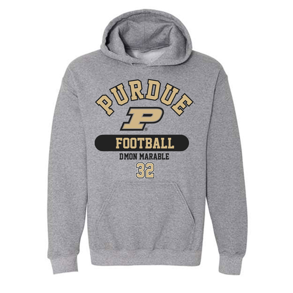 Purdue - NCAA Football : D'Mon Marable - Classic Fashion Shersey Hooded Sweatshirt-0