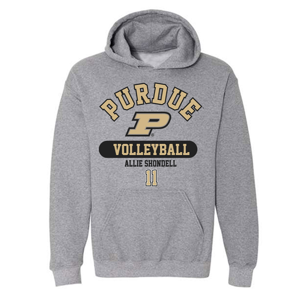 Purdue - NCAA Women's Volleyball : Allie Shondell - Classic Fashion Shersey Hooded Sweatshirt