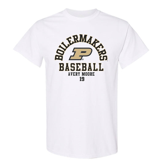 Purdue - NCAA Baseball : Avery Moore - Classic Fashion Shersey T-Shirt-0