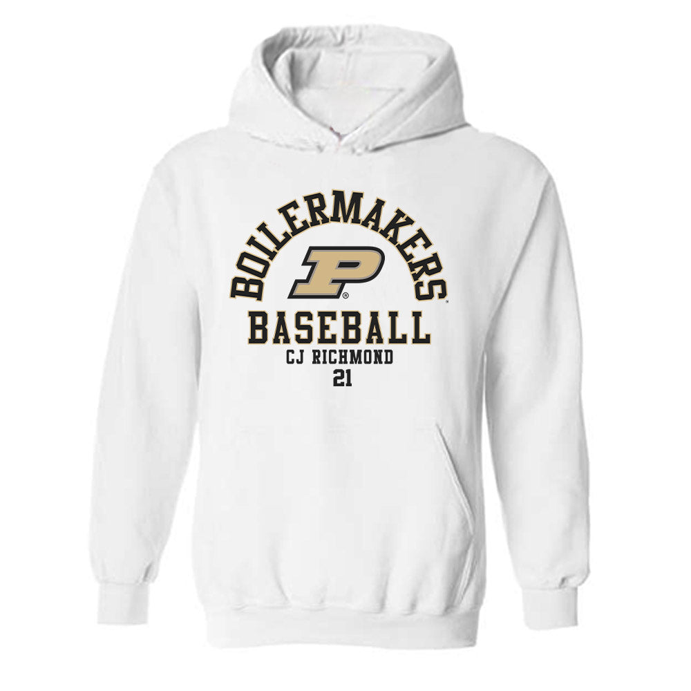 Purdue - NCAA Baseball : CJ Richmond - Classic Fashion Shersey Hooded Sweatshirt-0