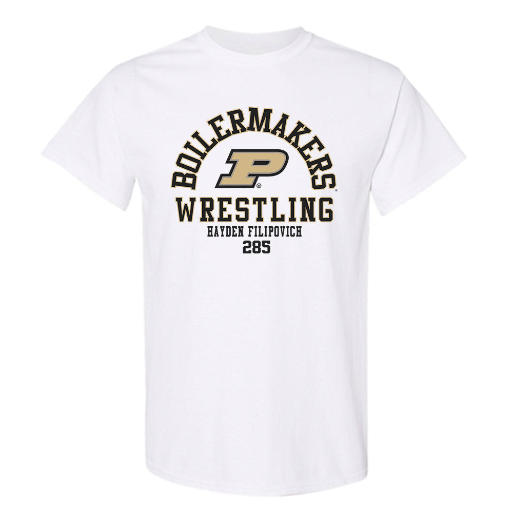 Purdue - NCAA Wrestling : Hayden Filipovich - Classic Fashion Shersey T-Shirt-0