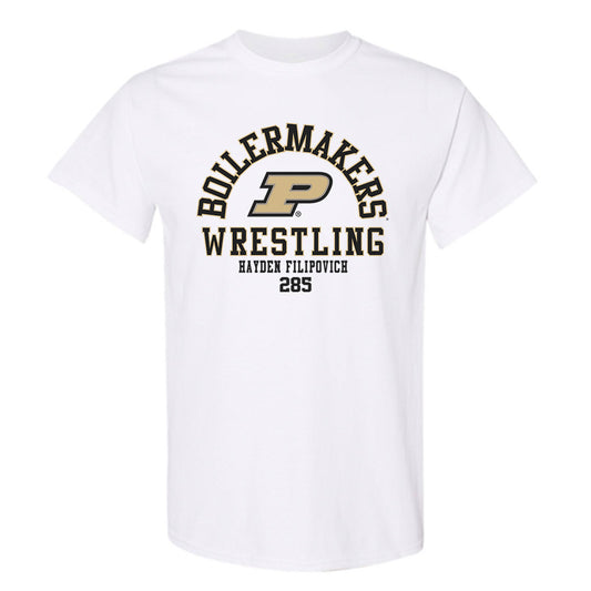 Purdue - NCAA Wrestling : Hayden Filipovich - Classic Fashion Shersey T-Shirt-0