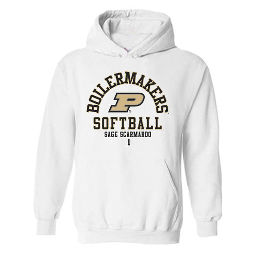 Purdue - NCAA Softball : Sage Scarmardo - Classic Fashion Shersey Hooded Sweatshirt