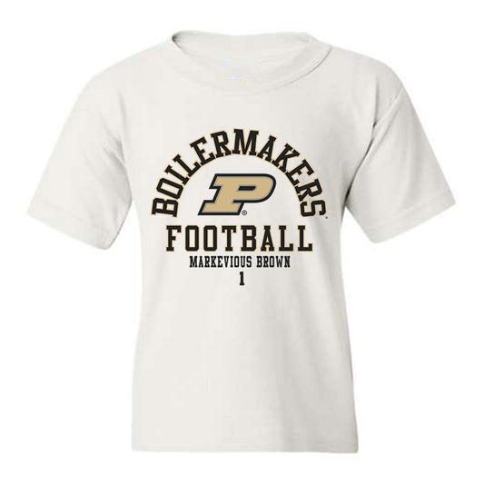 Purdue - NCAA Football : Markevious Brown - Classic Fashion Shersey Youth T-Shirt