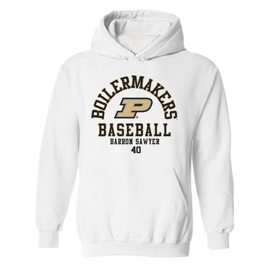 Purdue - NCAA Baseball : Barron Sawyer - Classic Fashion Shersey Hooded Sweatshirt-0