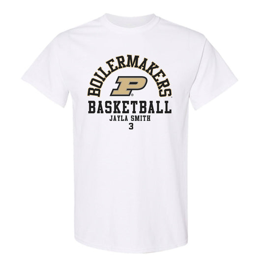 Purdue - NCAA Women's Basketball : Jayla Smith - Classic Fashion Shersey T-Shirt-0